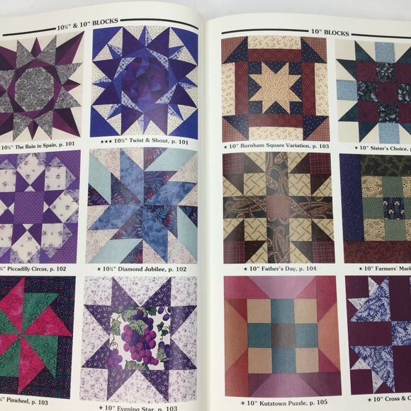 Vintage 1998 The Block Book Judy Martin Quilt Pattern Designs Ideas Rotary Shape - Picture 6 of 12